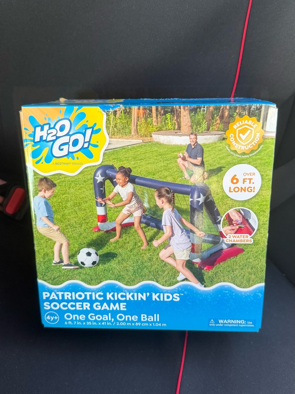 Patriotic Kickin' Kids Soccer Game - Red, White & Blue